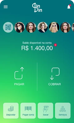 Tela app DinDin