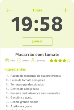 Tela app Receitas
