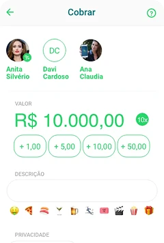 Tela app DinDin